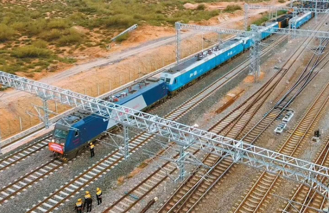 神木西站开行万吨列车适应性改造(图1)